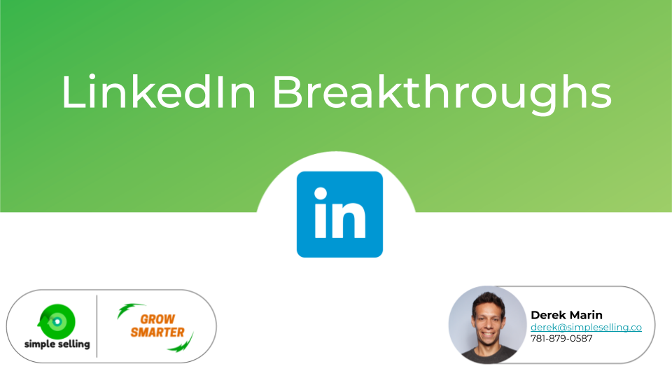 The Peer Share Post [LinkedIn Breakthroughs]